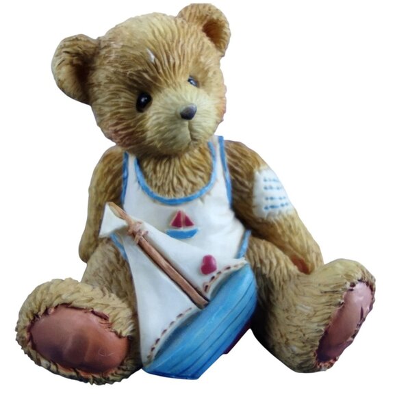 Arthur Smooth Sailing Cherished Teddies Vintage Birthday Bear August 914827 1993 - Picture 1 of 9
